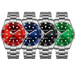 Fashion Watch Casual Clock Montre Homme Business Men Quartz Watch Calendar Green Water Wok Ghost Sport Men Wristwatch